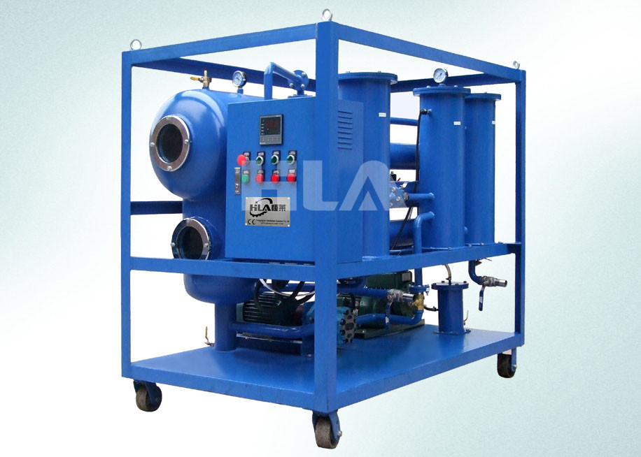 Vacuum Turbine Oil Filtration Machine Ogrzewanie Demulgowanie Separator wody oleju